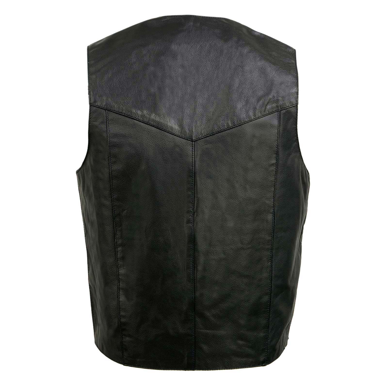 Image of Event Leather Snap-Front Motorcycle Vest – Men