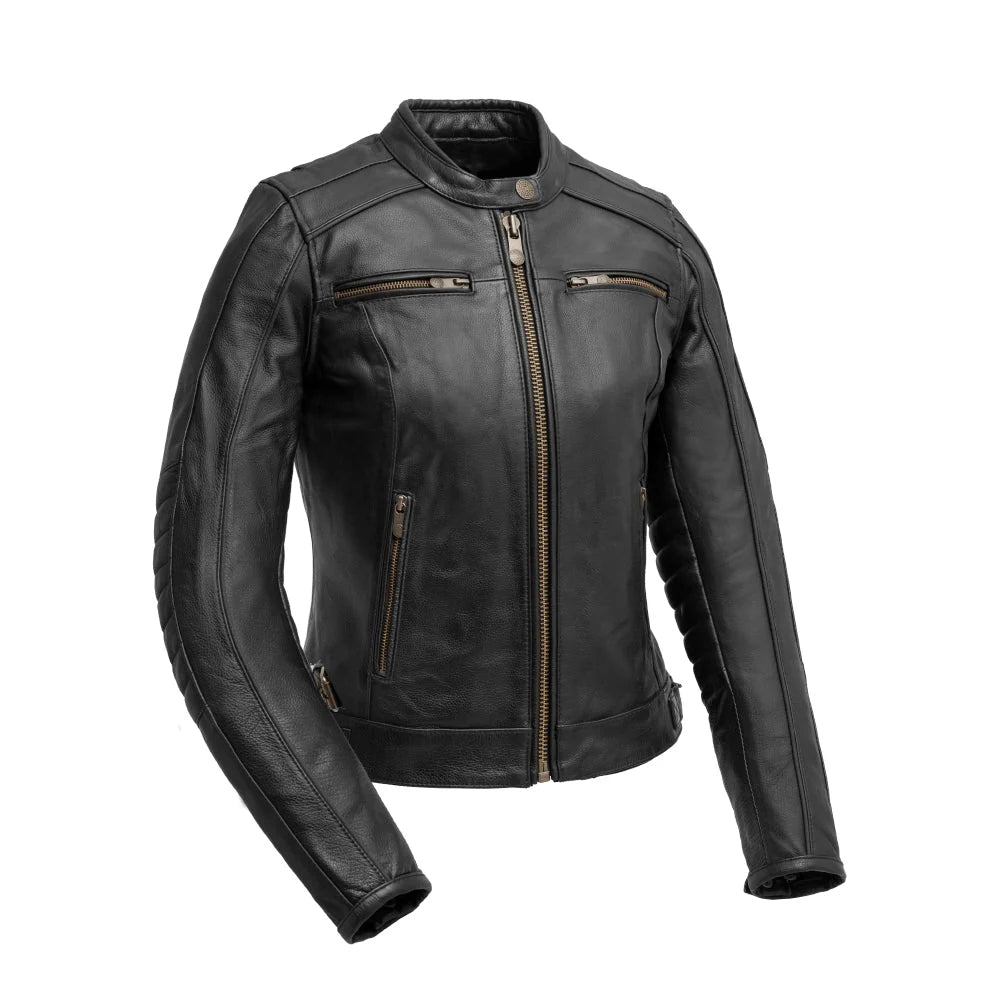 Image of Jada Leather Motorcycle Vest – Women