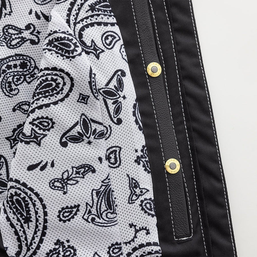 Image of Love Lace Leather Motorcycle Vest – Women