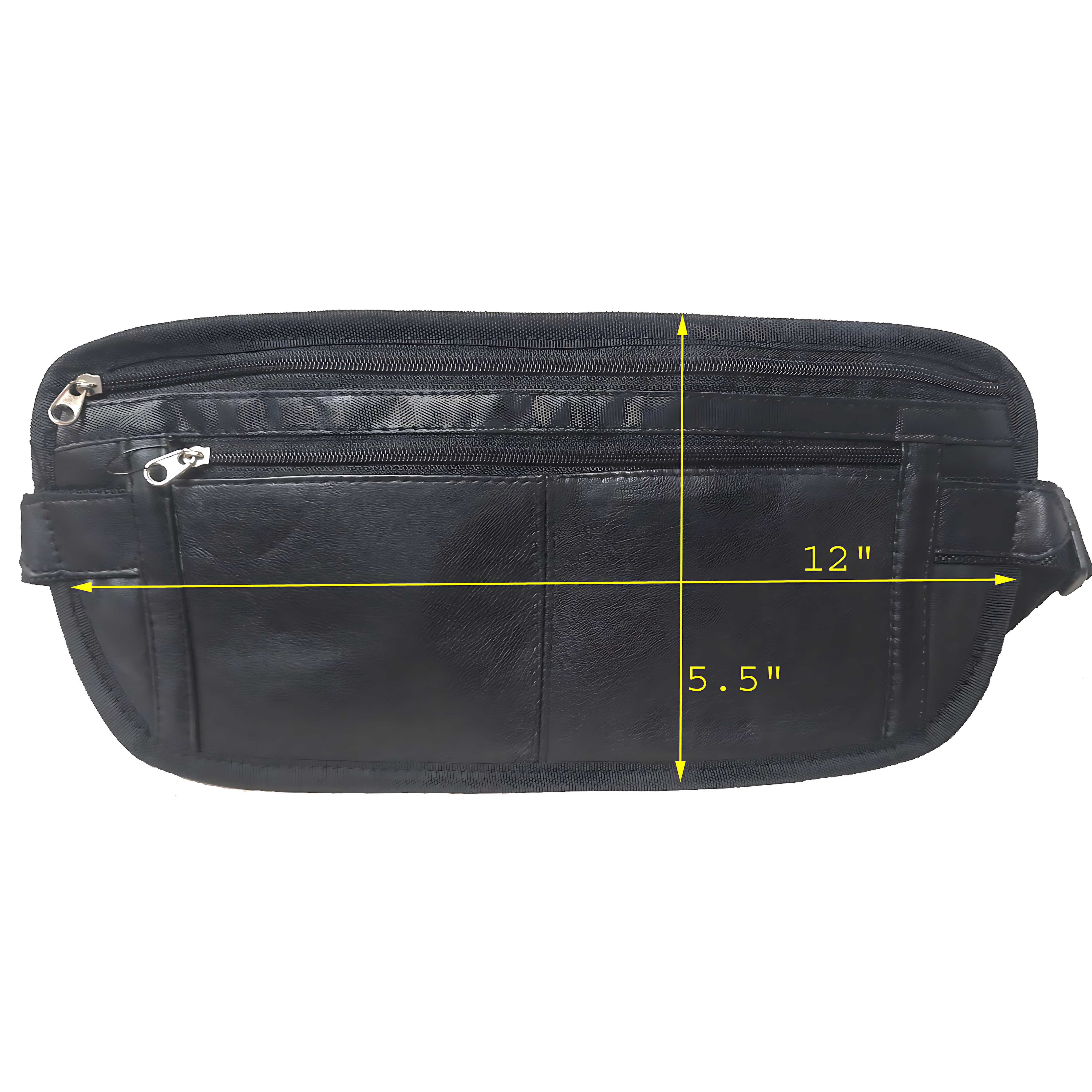 Image of Genuine Leather Lambskin Flat Bag / Belt Pouch