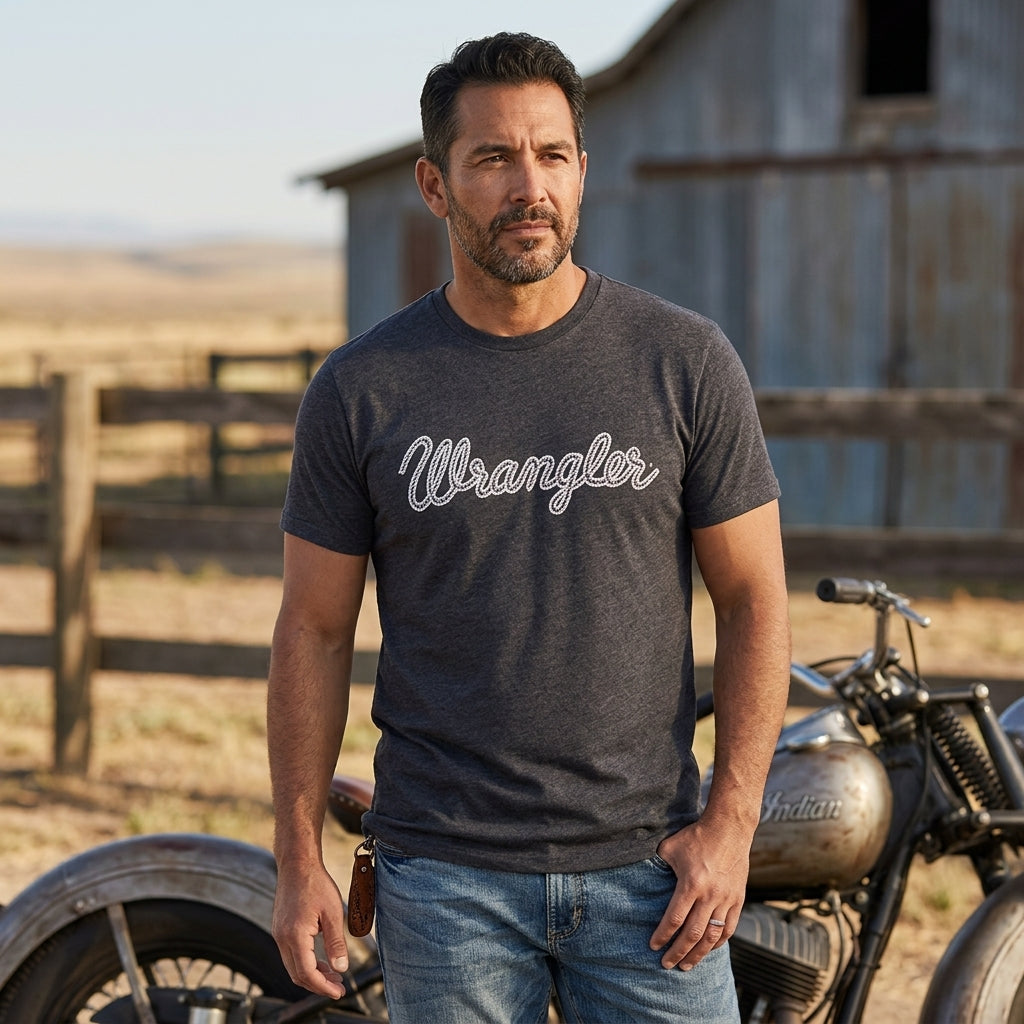 Image of Year-Round Short Sleeve T-Shirt - Regular Fit - Caviar heather